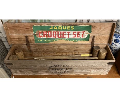 ANTIQUE CROQUET SET