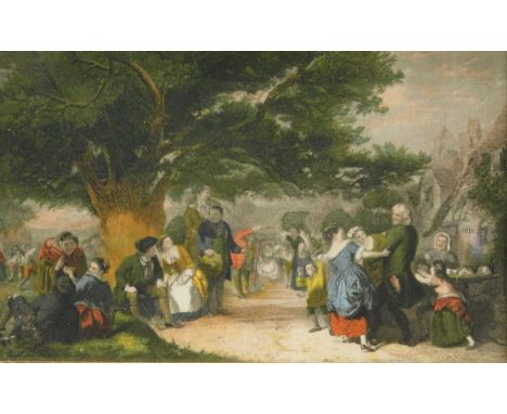 20thC School. Seascape, hills before cottage, poster style oil on board, unsigned, 29cm x 39cm, and After Prith, An English M