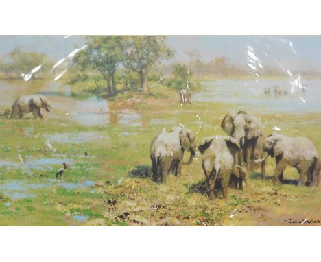 David Shepherd (1931-2017). Mothers Meeting, artist signed limited edition print, 125/850, B.C.E. watermark, 22cm x 39cm.