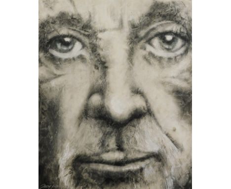 Joey Parkin (21stC). Tom Jones, Yeah!, portrait, mixed media, signed, 106cm x 85cm.