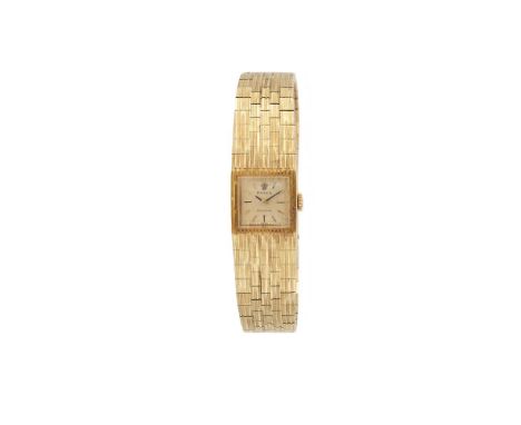 ROLEX, PRECISION, REF. 2621 A LADY'S GOLD COLOURED BRACELET WATCH, NO. 1260333, CIRCA 1970Movement: Cal. 1401, manual wind, 1