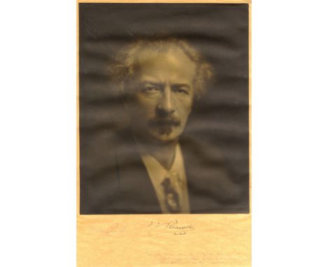 PADEREWSKI I. J.: (1860-1941) Polish Pianist &amp; Composer, Prime Minister of Poland, 1919. Vintage signed 11 x 17 photograp