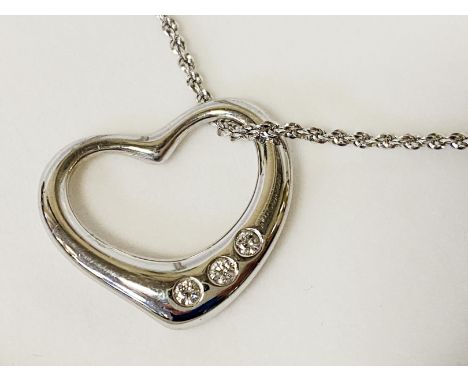 18 CT. GOLD CHAIN WITH 9 CT. GOLD DIAMOND PENDANT