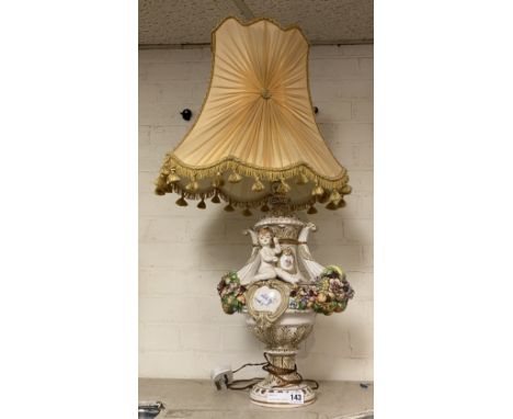 ITALIAN FIGURE CHERUB TABLE LAMP 50CMS EXCLUDING SHADE