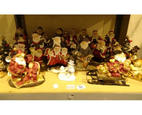 Shelf of Christmas related models