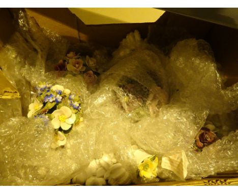 Box of ceramic floral displays