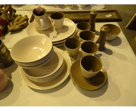 1970s Poole six setting tea service