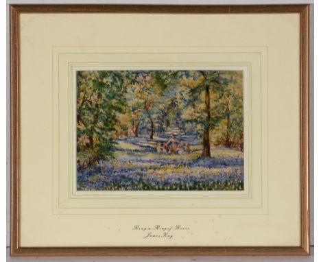 James Kay - "Ring-a-Ring of Roses", signed, watercolour, 16 x 22.5cms, in frame.