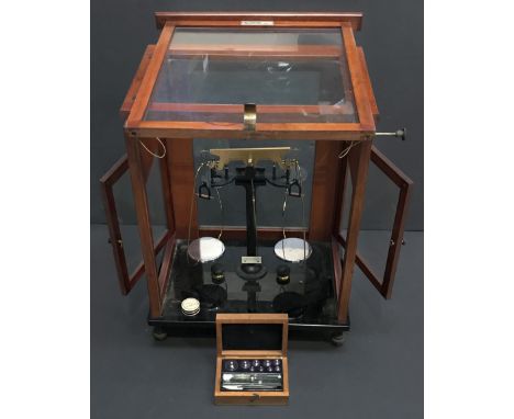 OERTLING SCIENTIFIC CASED SCALES FROM THE ESTATE OF THE LATE JACQUES KLINGER