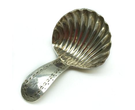 1784 HALLMARKED SILVER TEA CADDY SPOON