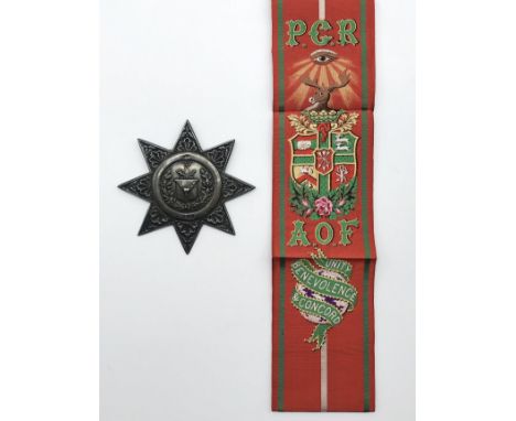 HALLMARKED SILVER FORRESTER MEDAL  SASH