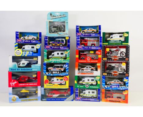 Richmond Toys - Motormax - Maisto - Other - A collection of mainly 1/43 scale diecast 'Emergency' model vehicles predominatel