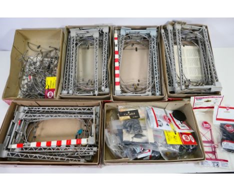 LGB - Lehmann - A collection of boxed G-gauge Catenary masts and accessories. Lot consists of four boxes containing approxima