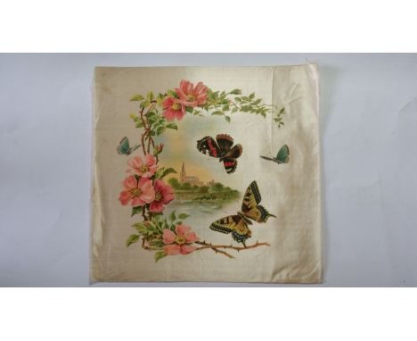 CARRERAS, Miscellany - Nature Studies, three butterflies, premium silk panel, slight foxing and corner creasing &amp; small a