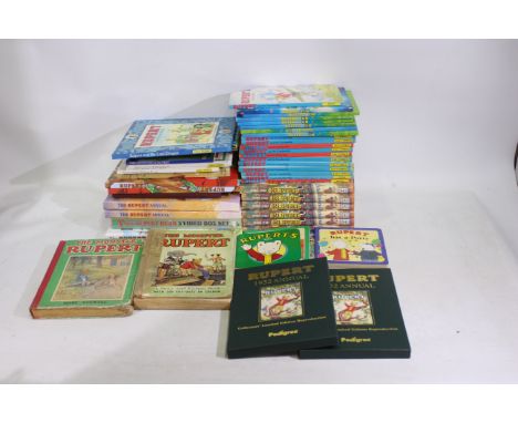 Rupert The Bear - A collection of  46 x Rupert Annuals predominantly from the 1990s/80s annuals, and similar. Lot includes a 