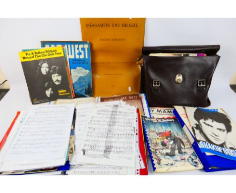 A large collection of 1950s/60/s/70s music sheets to include, Elvis Presley, Cliff Richard, The Bachelors, and similar. All a