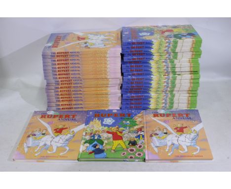 Rupert The Bear - 2 x sets of 20 x Rupert Annuals from 1995 and 1996. Both sets come in Pedigree postage boxes. (This does no