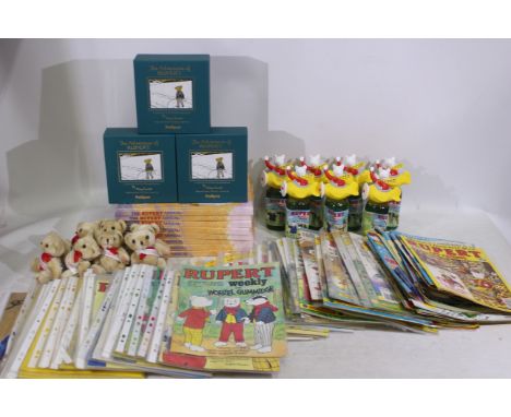 Rupert The Bear - A collection of Rupert The Bear collectables including a quantity of Rupert magazines from the 1980s/90s. R
