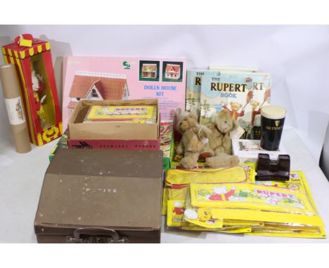Rupert The Bear - A collection of mostly Rupert The Bear and other collectables consisting of facsimile/reproduction annuals,