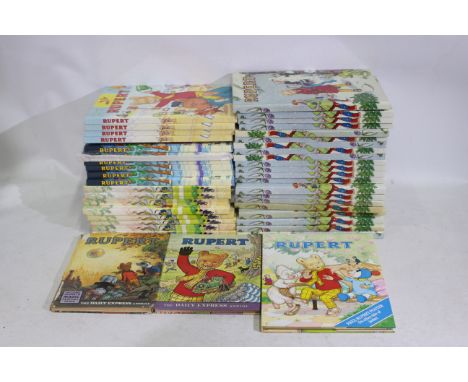 Rupert The Bear - A collection of  42 x Rupert Annuals from the 1960/70s/80s/90s. Lot includes a 1968 Rupert Annual. (This do