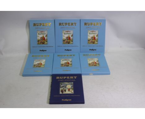 Rupert The Bear - 6 x 1953 reproduction/facsimile limited edition Rupert annuals. Also includes 1 x 1949 reproduction / facsi