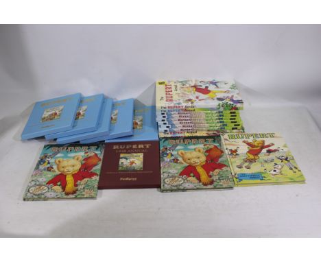 Rupert The Bear - A collection of 19 x 1980s/2000s Rupert Annuals. Lot includes 5 x reproduction/facsimile 1953 limited editi