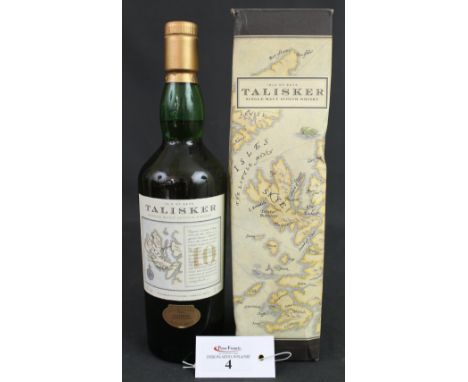 Talisker Isle of Skye single malt scotch whisky, 10 years old, 45.8% vol.  75cl in original box. CONDITION REPORT: Labels in 