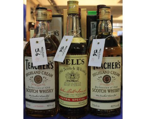A bottle of William Grants Family Reserve Finest Scotch Whisky 70cl, 40% vol, in original tube box, bottle of Jameson triple 