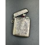 A Birmingham hallmarked vesta case.