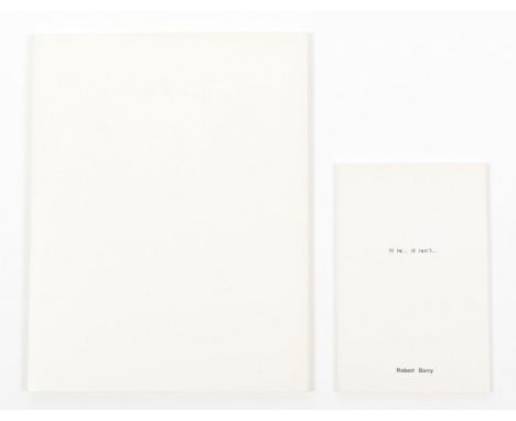 Includes: (1)  Actualité d'un bilan. Softcover, 21 x 27 cm, 136 pp. Artists' assembling/exhibition catalogue with contributio