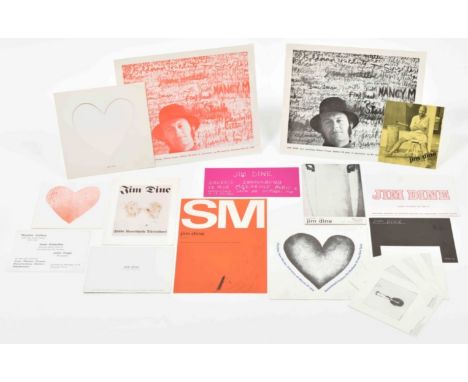 (1) Twenty three  cards and flyers mostly late 1960s, early 1970s. Four cards from Sonnabend New York and Paris including a s