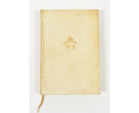 Berlin, Koehler, 1922. 1st ed. With tipped-in silver gelatine print portrait of Wilhelm as frontispiece and facsimile letter.