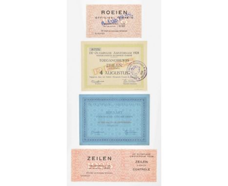 (1)Ticket for the sailing race incl. control strip. (2) Side card for one person for attending the sailing races in a dinghy.