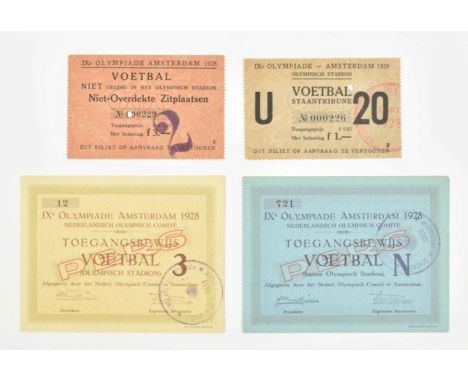 (1) Press Card for the Soccer events during the Olympic Games inside the Olympic Stadion. (2) Press Card for the Soccer event