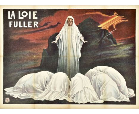 Friedländer, Hamburg, 1906. 71 x 96 cm. Lith. no. 3584.Mild wear along folds. *Loie Fuller (1862-1928) was an American actres