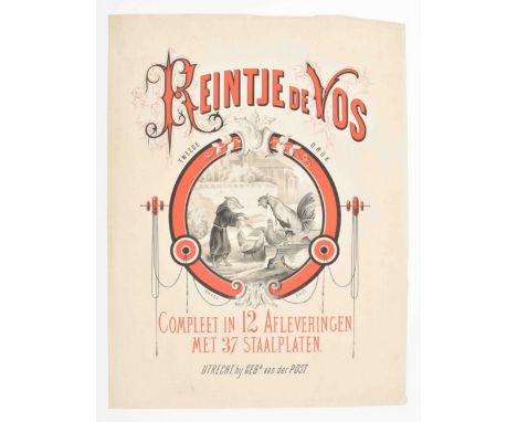 Compleet in 12 afleveringen met 37 staalplaten. Utrecht, bij Gebr. van der Post. Amsterdam, Amand, ca. 1870. Colour lithograp