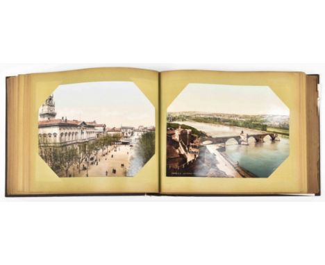 Zürich, Photoglob Co., ca. 1890. Photos approx. 20 x 17 cm, tipped on cardboard 21 x 28 cm. Oblong album, cloth with letterin
