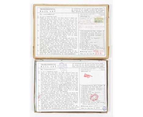 An Anthology of 13 little art works made by the Secret Society of Diligent Mail Artists/Geza Perneczky. Cologne, self-publish