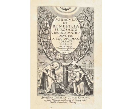 SS. Rosario virginis matris devotis a deo opt. max. collata. Antw., Th. Galle, 1610. Sm. 4to. Engr. title-p., 4 letterpress p
