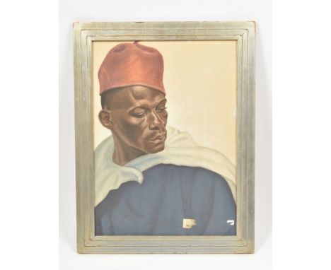 Col. chalk, 54.5 x 40 cm, signed and dated 1934 in pencil in lower right corner, framed.Sl. yellowed; w. stain in right margi