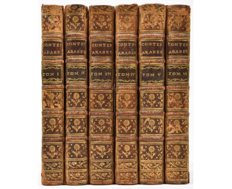 Contes Arabes, traduits en Français par M. Galland. Nouvelle edition corrigée. Paris, Compagnie des libraires, 1745. 6 vols. 