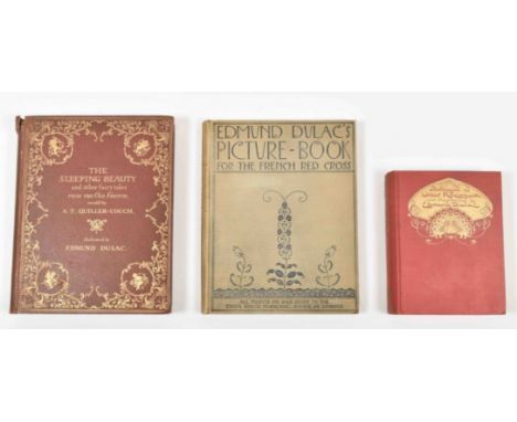 London, Hodder and Stoughton, ca. 1919.  With 12 tipped-in coloured plates by Dulac. Dec. cl. 8vo. (2) The Sleeping Beauty an
