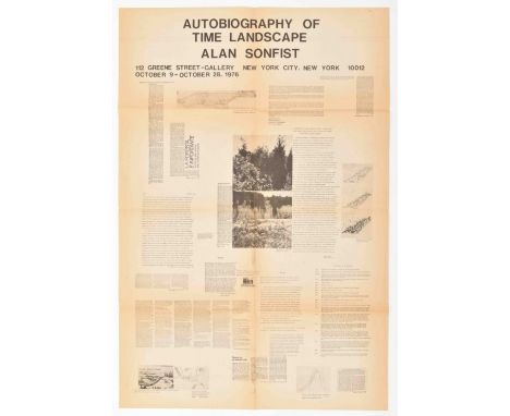 Artists' poster announcement for a show at 112 Greene Street New York, October 9-28, 1976. Printed on thin newspaper print, 8