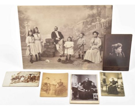 Ca. 1900. 28 x 35 cm. Gelatine silver print, signed and "Réproduction interdite" blindst. in lower corners, mounted on board.