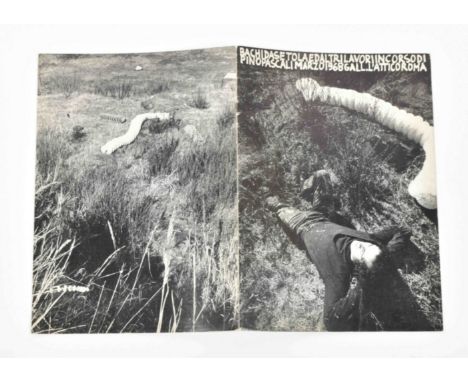 Rome, Galleria L'Attico,1968. Catalogue/artists' book in conjunction with the exhibition at Galleria l'Attico, Rome, March 19