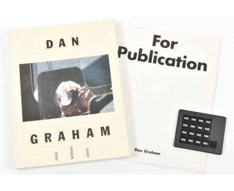 Includes: (1) Dan Graham, For Publication. New York, Marian Goodman Gallery, 1991. Reprint of the artists' book from 1975 pub