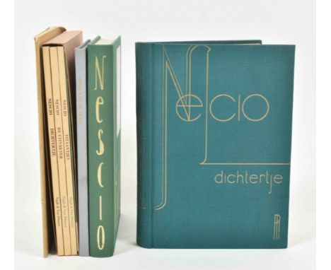 De Uitvreter Titaantjes. Rott., Nijgh &amp; Van Ditmar, 1933. 2nd print. 141 p. Bound in Hofman binding, bookplate front endp