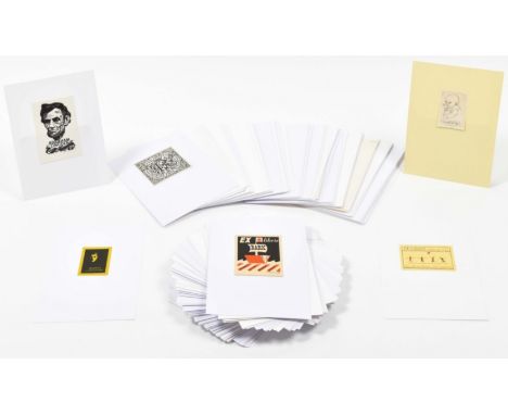 20th cent., w. some unidentified plates with just initials indicated, for owners whose names begin with R. Various sizes, tec