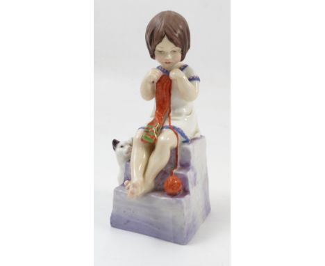 A Royal Worcester figure, Saturday's Child, model number 3262, height 5.5ins