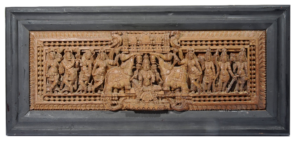 A Wood Door Lintel Panel Tamil Nadu South India Circa 1900 Carved Lot 293 A Wood Door Lintel Panel Tamil Nadu South India Circa